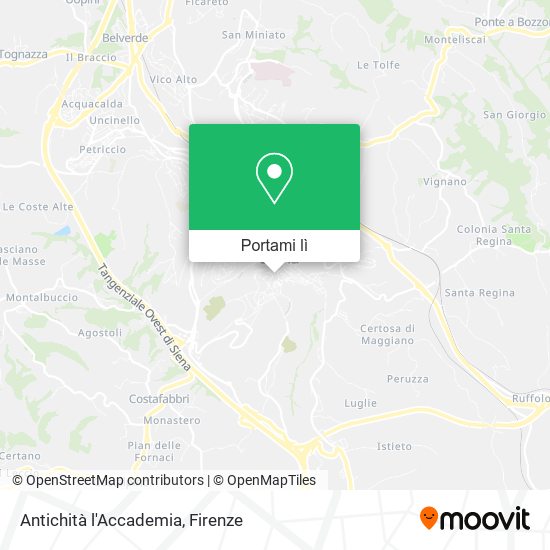 Mappa Antichità l'Accademia