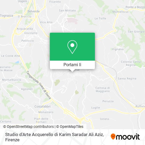 Mappa Studio d'Arte Acquerello di Karim Saradar Ali Aziz