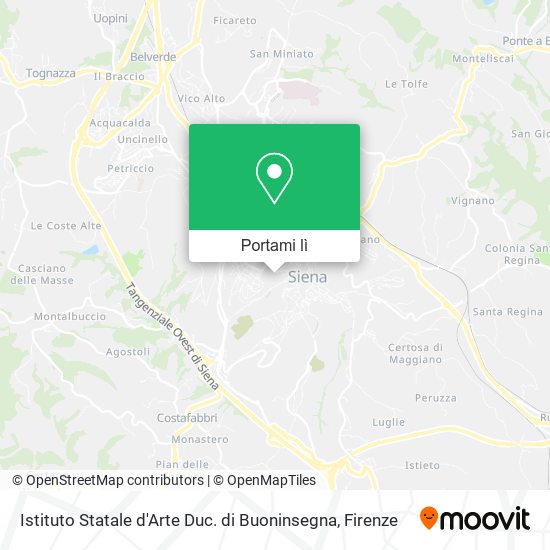 Mappa Istituto Statale d'Arte Duc. di Buoninsegna