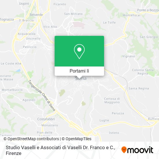 Mappa Studio Vaselli e Associati di Vaselli Dr. Franco e C.