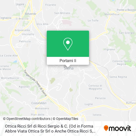 Mappa Ottica Ricci Srl di Ricci Sergio & C.