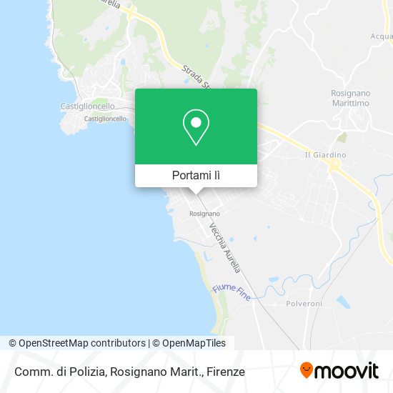 Mappa Comm. di Polizia, Rosignano Marit.