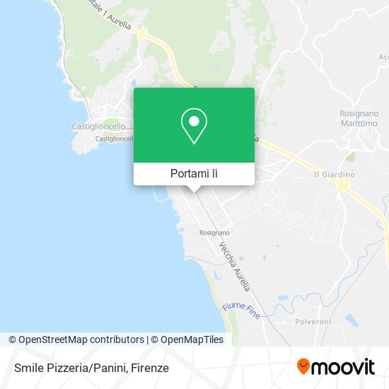 Mappa Smile Pizzeria/Panini