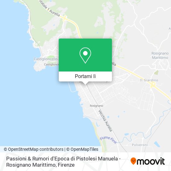 Mappa Passioni & Rumori d'Epoca di Pistolesi Manuela - Rosignano Marittimo