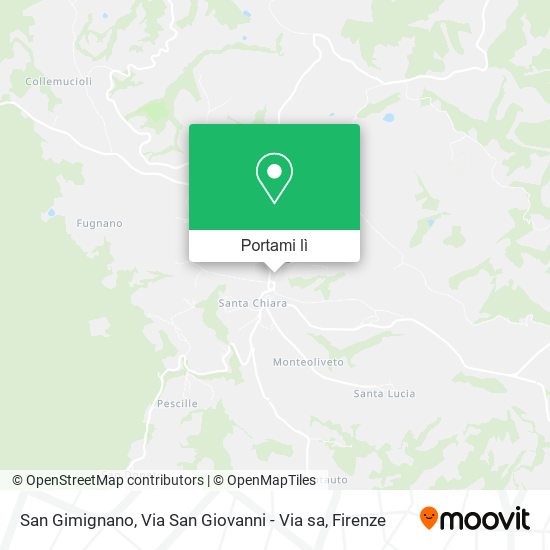Mappa San Gimignano, Via San Giovanni - Via sa