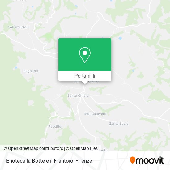Mappa Enoteca la Botte e il Frantoio