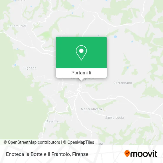 Mappa Enoteca la Botte e il Frantoio