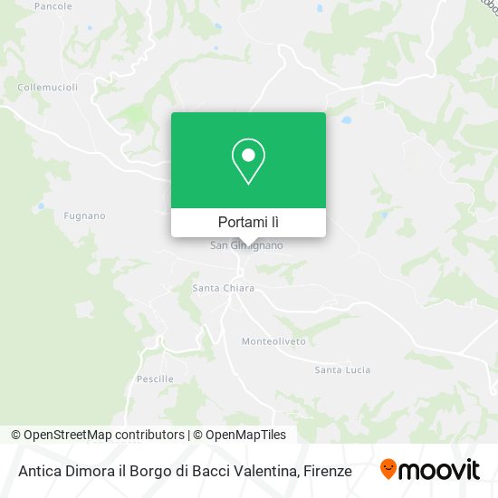 Mappa Antica Dimora il Borgo di Bacci Valentina