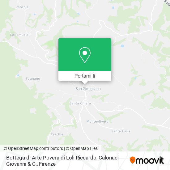 Mappa Bottega di Arte Povera di Loli Riccardo, Calonaci Giovanni & C.