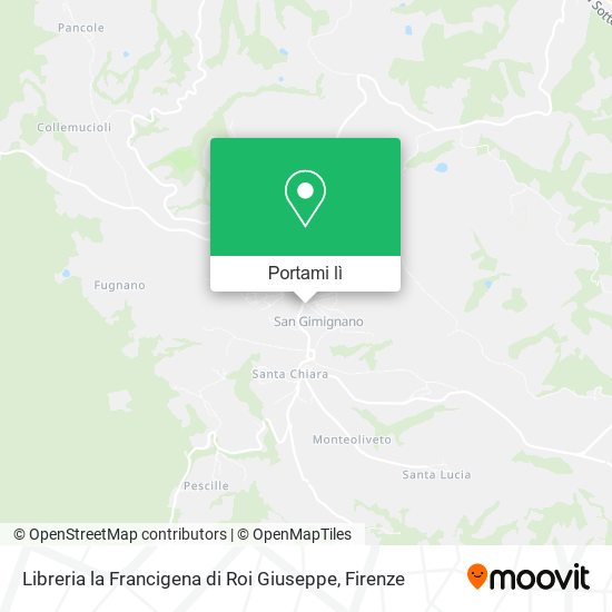Mappa Libreria la Francigena di Roi Giuseppe