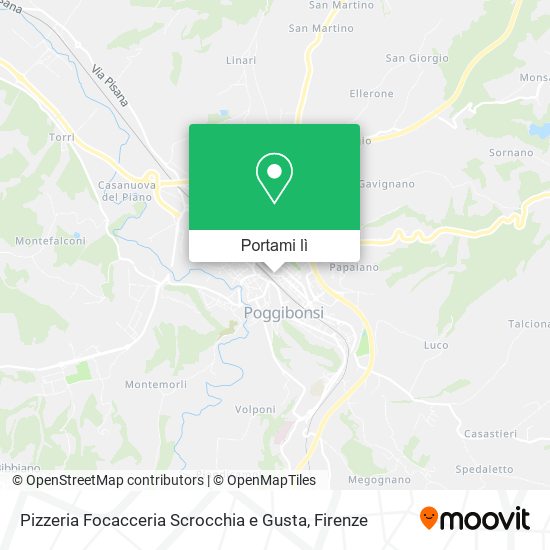 Mappa Pizzeria Focacceria Scrocchia e Gusta