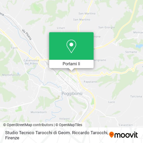Mappa Studio Tecnico Tarocchi di Geom. Riccardo Tarocchi
