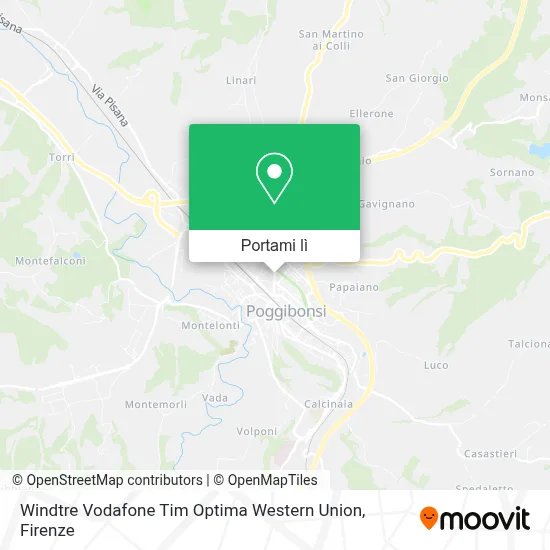 Mappa Windtre Vodafone Tim Optima Western Union