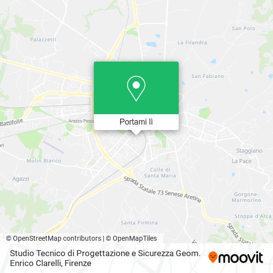 Mappa Studio Tecnico di Progettazione e Sicurezza Geom. Enrico Clarelli