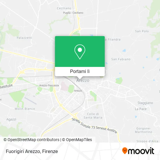 Mappa Fuorigiri Arezzo