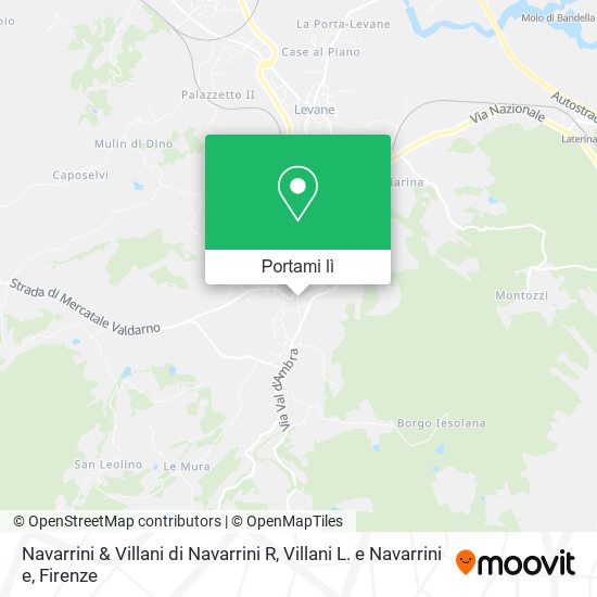 Mappa Navarrini & Villani di Navarrini R, Villani L. e Navarrini e