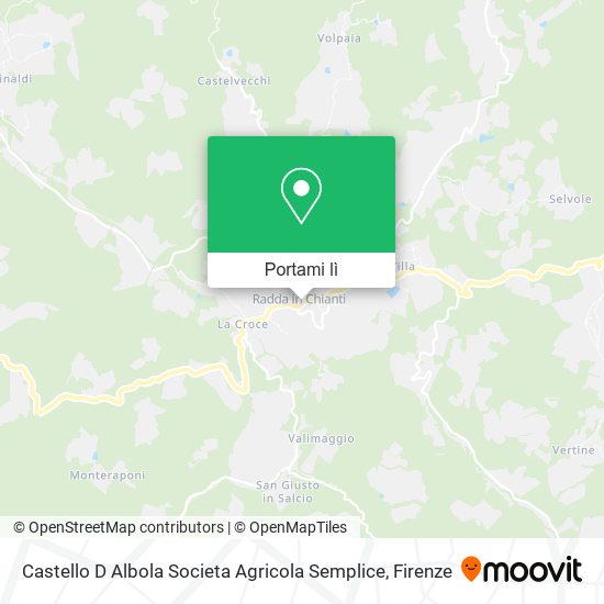 Mappa Castello D Albola Societa Agricola Semplice