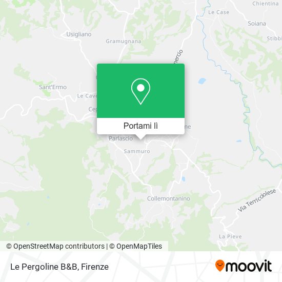 Mappa Le Pergoline B&B