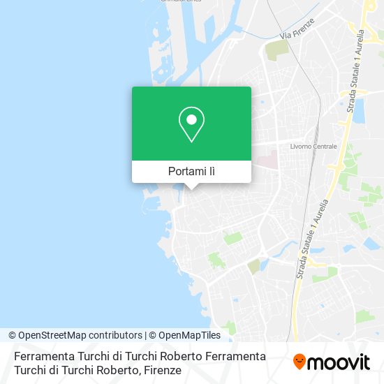 Mappa Ferramenta Turchi di Turchi Roberto Ferramenta Turchi di Turchi Roberto