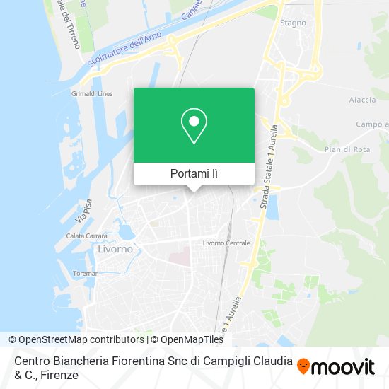 Mappa Centro Biancheria Fiorentina Snc di Campigli Claudia & C.