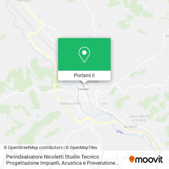 Mappa Perindsalvatore Nicoletti Studio Tecnico Progettazione Impianti, Acustica e Prevenzione Incendi