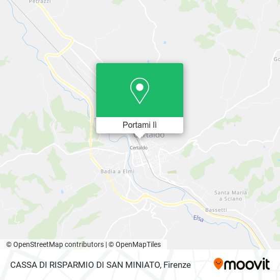 Mappa CASSA DI RISPARMIO DI SAN MINIATO