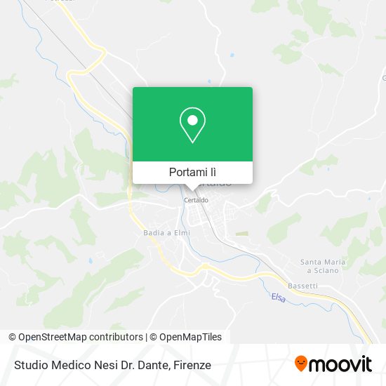 Mappa Studio Medico Nesi Dr. Dante