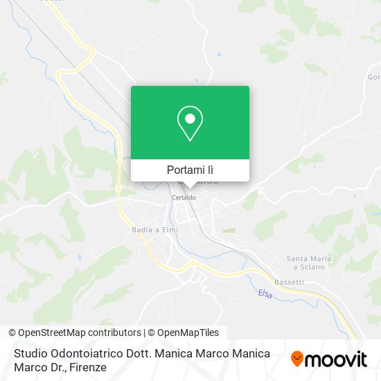 Mappa Studio Odontoiatrico Dott. Manica Marco Manica Marco Dr.