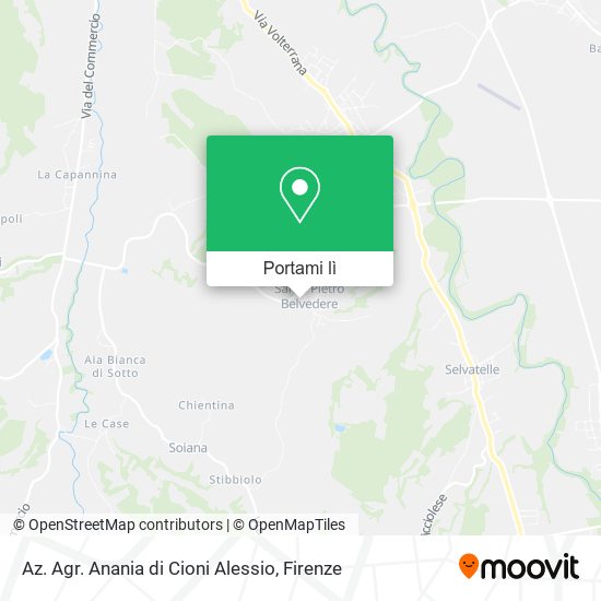Mappa Az. Agr. Anania di Cioni Alessio
