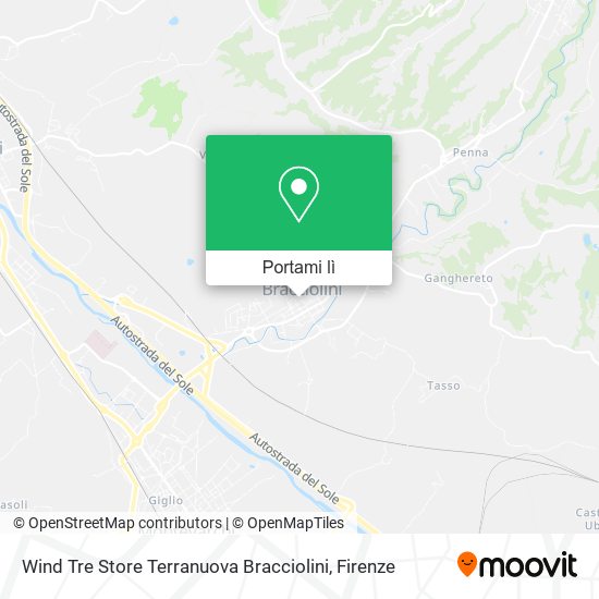 Mappa Wind Tre Store Terranuova Bracciolini