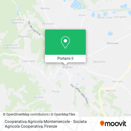 Mappa Cooperativa Agricola Montemercole - Societa Agricola Cooperativa