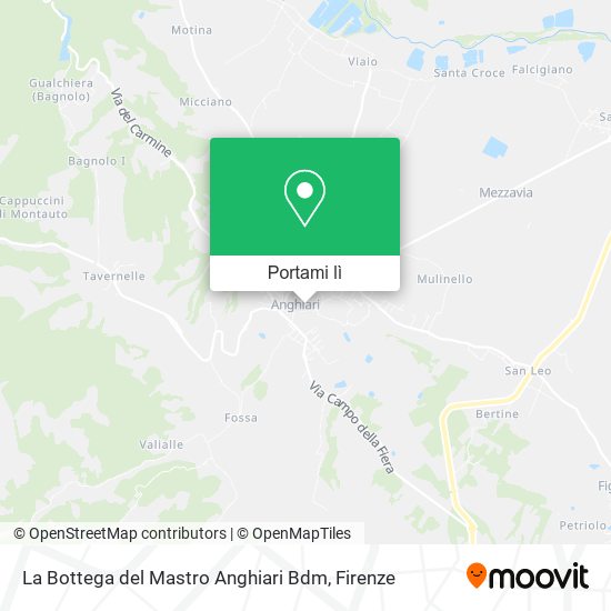 Mappa La Bottega del Mastro Anghiari Bdm