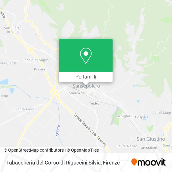 Mappa Tabaccheria del Corso di Riguccini Silvia