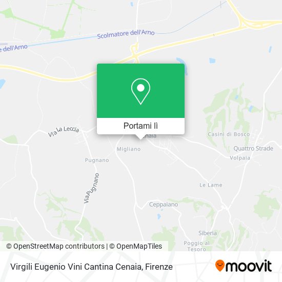 Mappa Virgili Eugenio Vini Cantina Cenaia