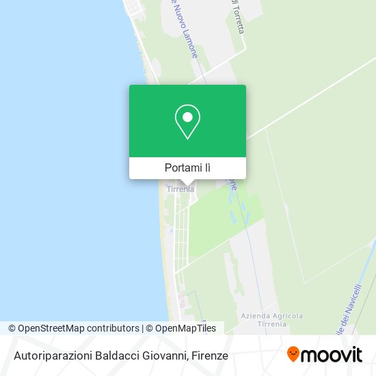 Mappa Autoriparazioni Baldacci Giovanni