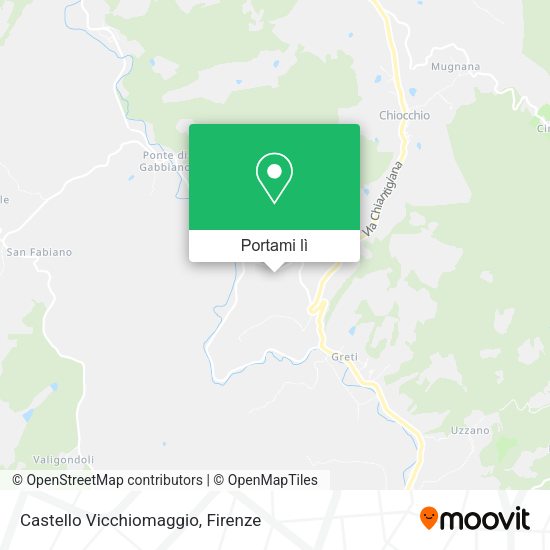 Mappa Castello Vicchiomaggio