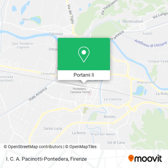 Mappa I. C. A. Pacinotti-Pontedera