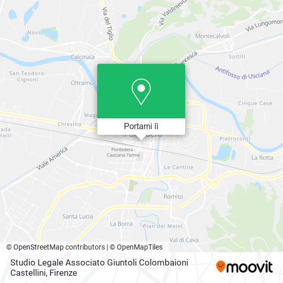 Mappa Studio Legale Associato Giuntoli Colombaioni Castellini
