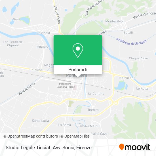 Mappa Studio Legale Ticciati Avv. Sonia