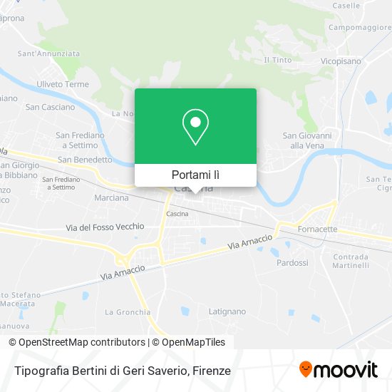 Mappa Tipografia Bertini di Geri Saverio