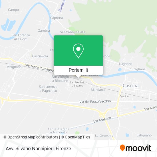 Mappa Avv. Silvano Nannipieri