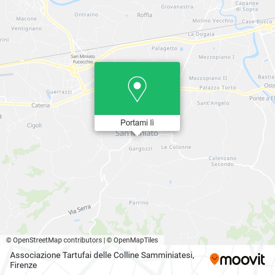 Mappa Associazione Tartufai delle Colline Samminiatesi