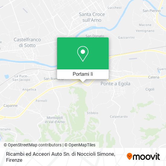 Mappa Ricambi ed Acceori Auto Sn. di Noccioli Simone