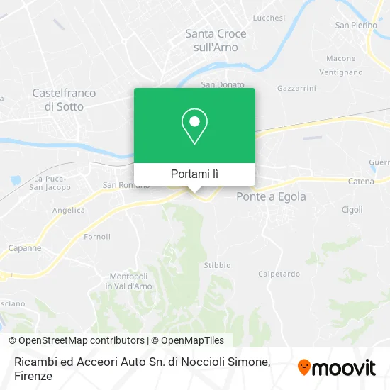 Mappa Ricambi ed Acceori Auto Sn. di Noccioli Simone