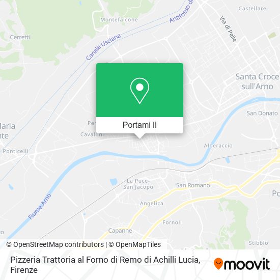 Mappa Pizzeria Trattoria al Forno di Remo di Achilli Lucia