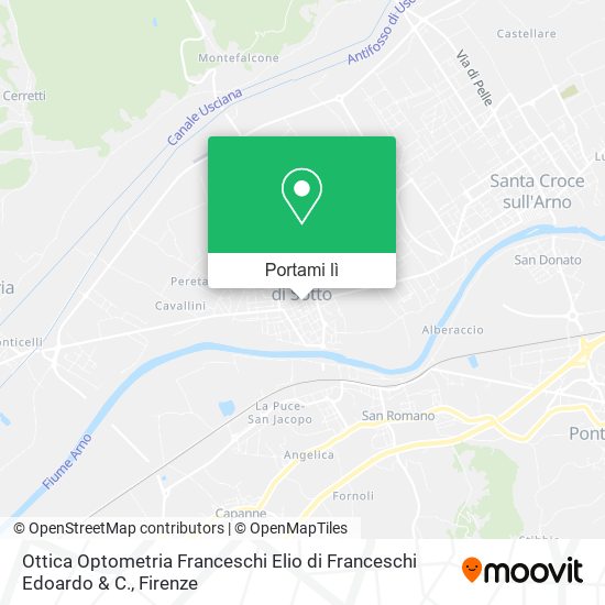 Mappa Ottica Optometria Franceschi Elio di Franceschi Edoardo & C.