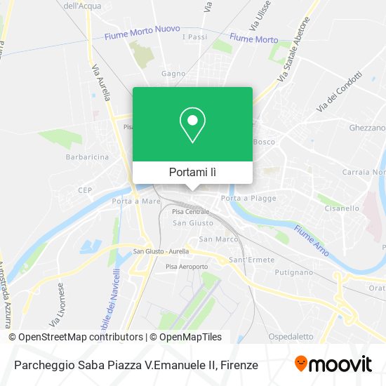 Mappa Parcheggio Saba Piazza V.Emanuele II