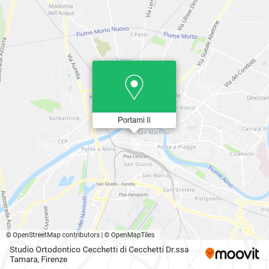 Mappa Studio Ortodontico Cecchetti di Cecchetti Dr.ssa Tamara
