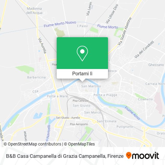 Mappa B&B Casa Campanella di Grazia Campanella