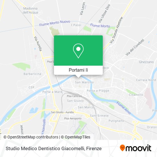 Mappa Studio Medico Dentistico Giacomelli